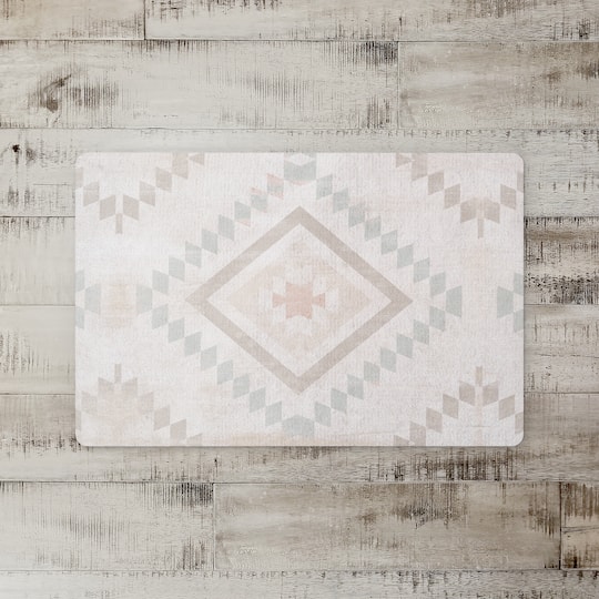 Muted Tribal Pattern Floor Mat